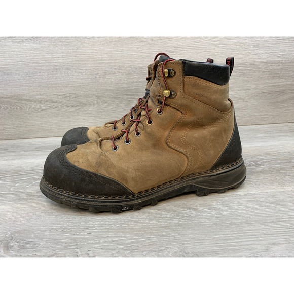 Red Wing Burnside Men\'s 2410 Waterproof Work Boots Leather Tan 11.5 EH Safety‎ main image 8